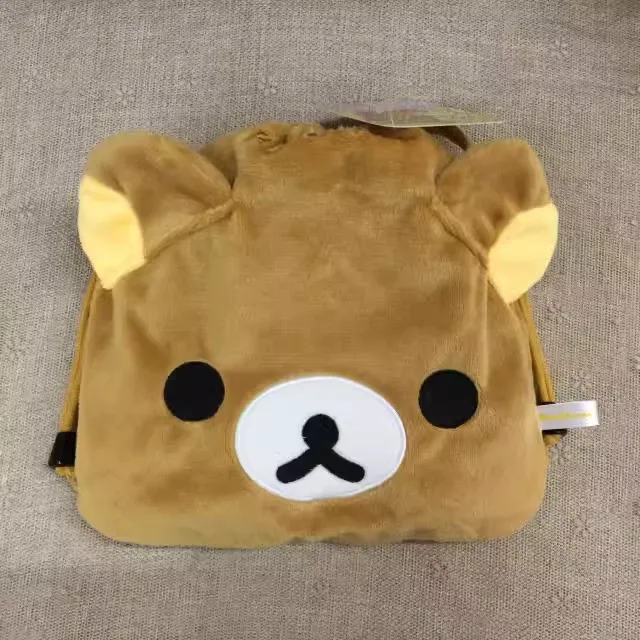 New Cute Rilakkuma Korilakkuma Kiiroitori Kids Woman Plush Stuffed Drawstring Bags For Children