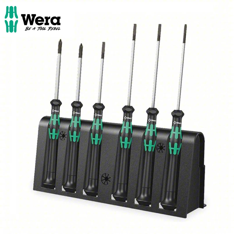 WERA 05118152001 2035/6B Screwdriver Set With Tool Holder Suitable For Electronic Applications Widely Used Convenient And Fast