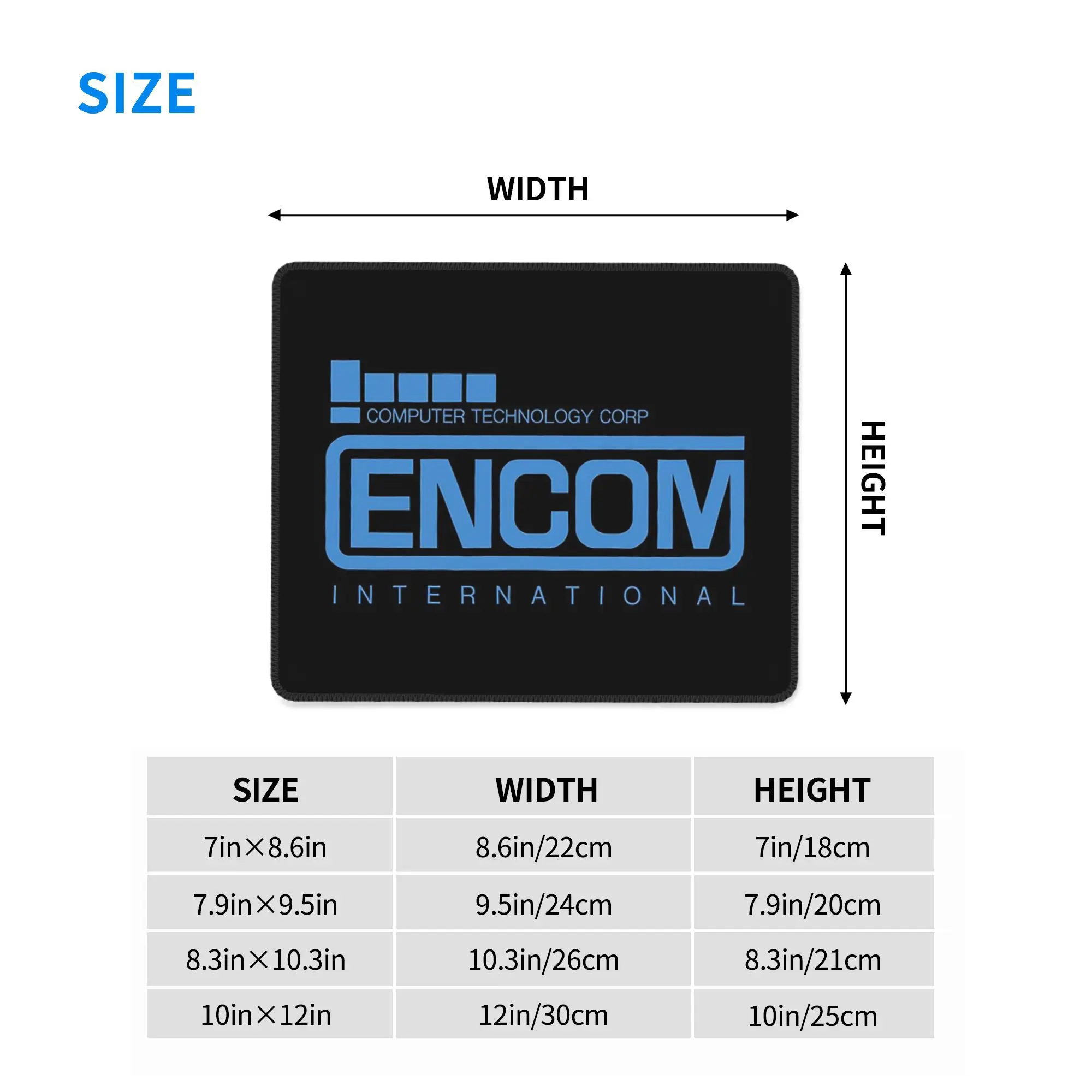 Encom International Mouse Pad Computer Keyboard Mouse Mat Gamer PC Laptop Desk Mat Office Accessories Table Mats