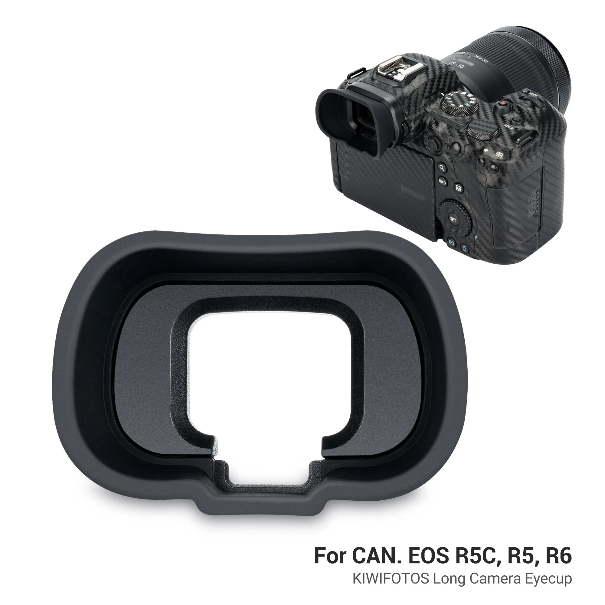 

Camera Eyecup Eyepiece Viewfinder for Canon EOS R6 Mark II R6 R5 R5C R5 C Mirrorless Camera with Extended Soft Silicone Design