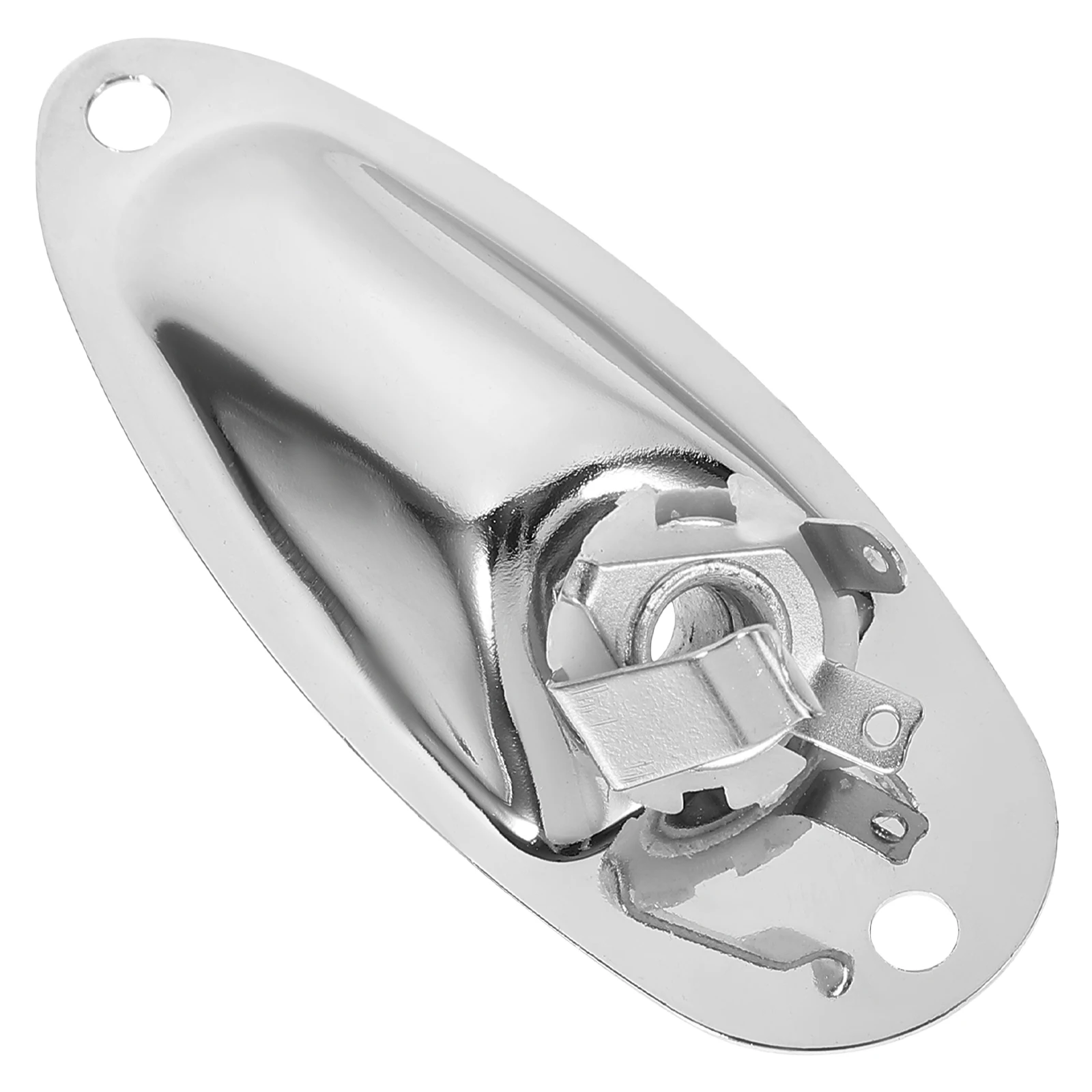 

Premium Guitar Output Jack Socket Replacement Electric Guitar Parts Metal Input Plate for Bass and Electric Guitars with