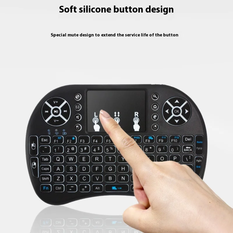 unsharkable 2.4GHz Mini Backlit Keyboard Touchpad Mouse - Perfect For Android TV Box Smart Smart Phone Tablet TV HTPC PS3 & More