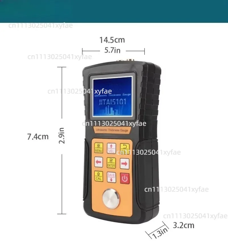 Ultrasonic Thickness Gauge Wall Metal Steel Pipe Plastic Ceramic Thickness Tester