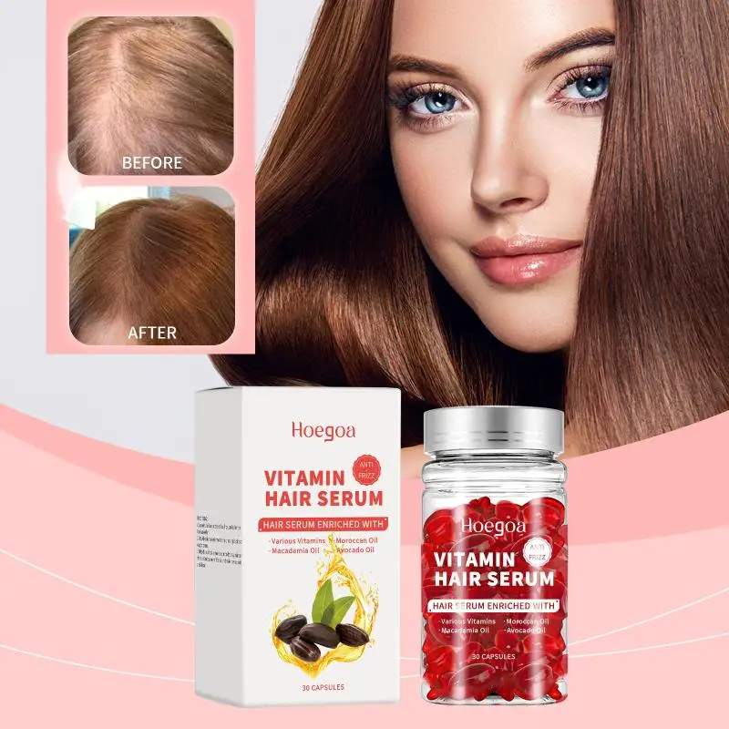 Vitamin Hair Care Serum Capsules Increase Regrowth Oil-Control Prevent Loss More Thicker Scalp Massage Hair Growth Essential Oil