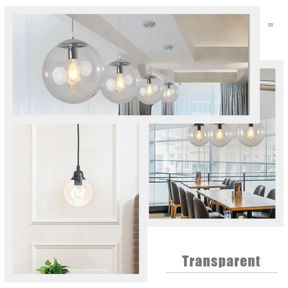 

Glass Lamp Shade LED Home Light Cover Accessory Style Artistic Decoration Long Lasting Easy Install Detach