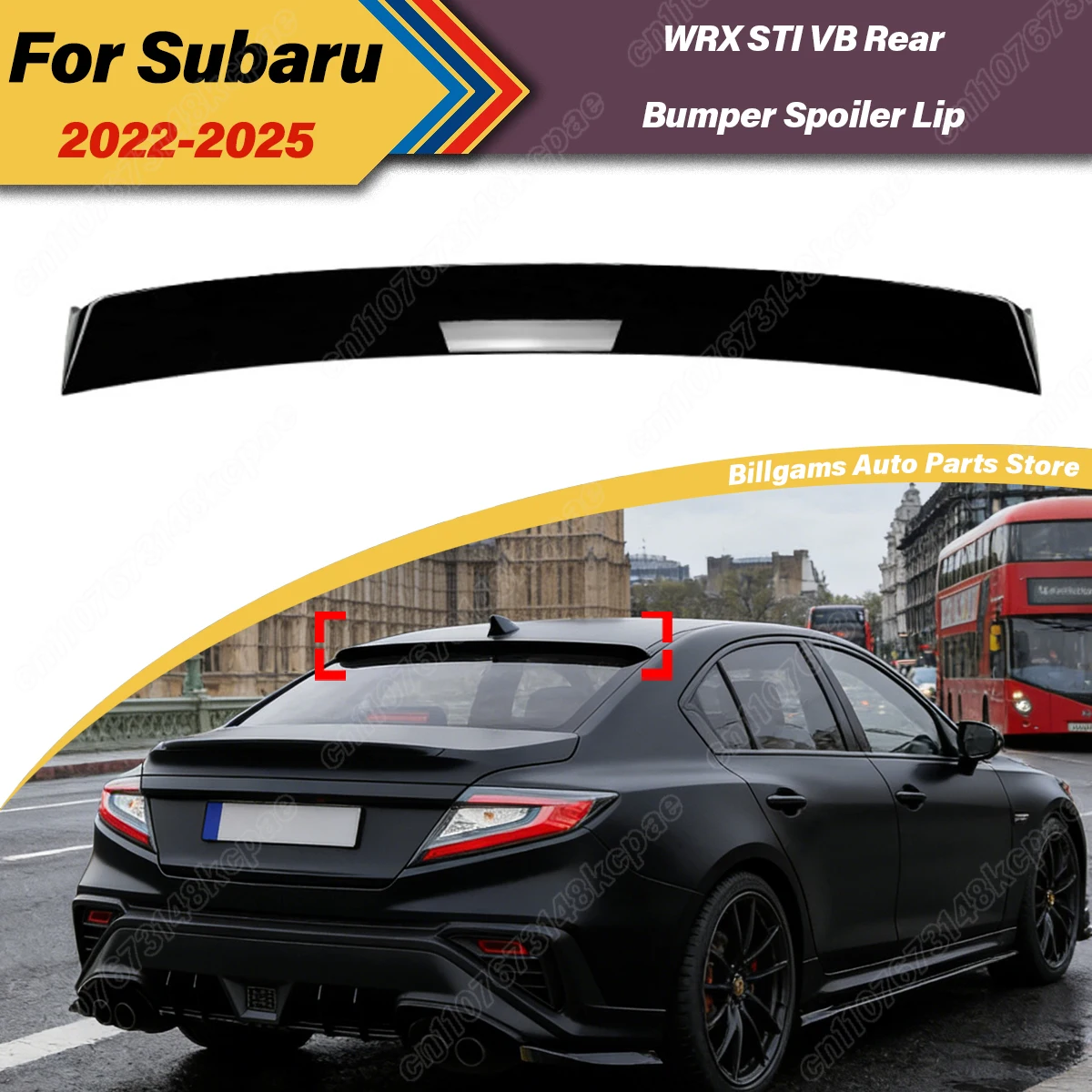 

For Subaru WRX STI VB 2022 2022 2023 2024 2025 Automobile Rear Bumper Spoiler Board Tail Fixed Wing Decoration Accessories Kit