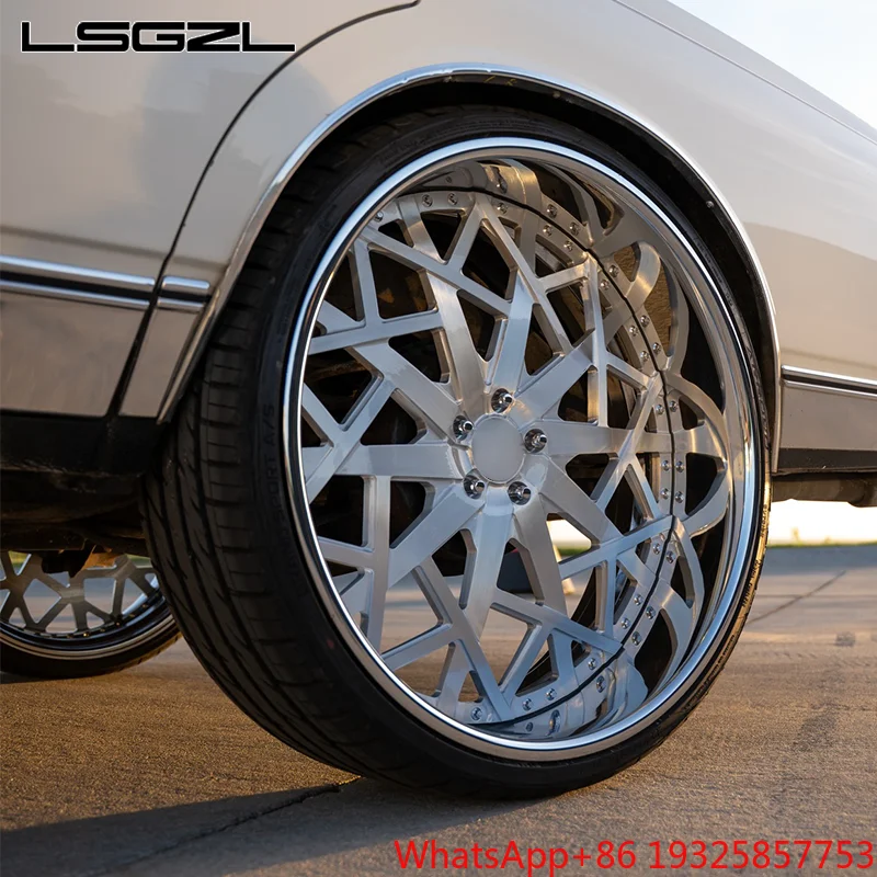 Forged Wheels 5x114.3 5x130 5x120 5x127 for C8 Alloy Chrome Concave Deep Lip Rims 15-28 Inch Car Wheel Rim