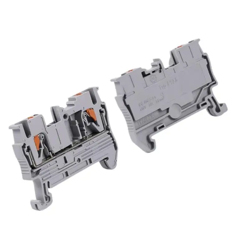 1Pcs 2.5Mm2 Cable Electrical Connector DIN Rail Terminal Block Feed Through PT2.5 Push In Terminal