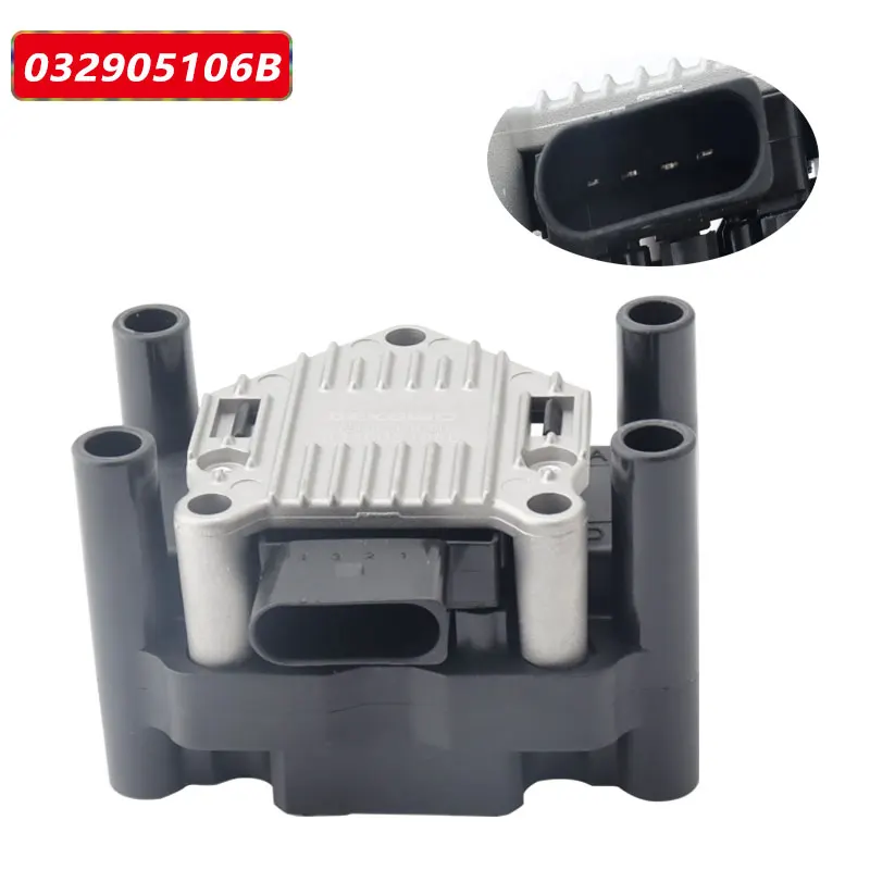 

Ignition Coil System 06B905106A 032905106B 032905106 For VW Jetta Beetle Golf BORA POLO Caddy Audi A4 A3 A2 Skoda Seat