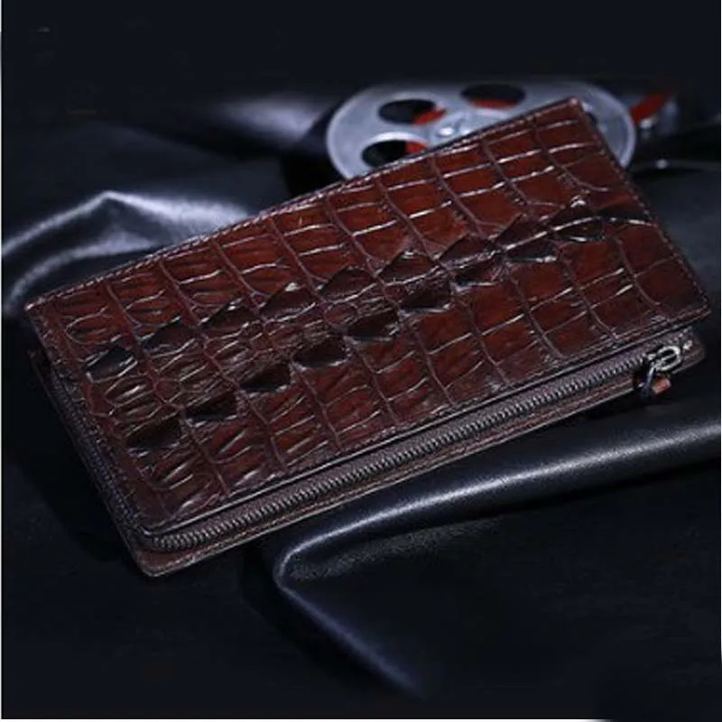 KEXIMA heimanba Crocodile leather hand bag for men multi-card business men wallet  zipper  men youth crocodile men clutch bag