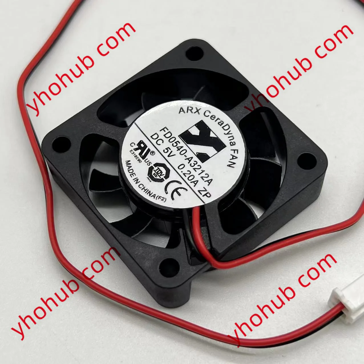 

ARX FD0540-A3212A DC 5V 0.20A 40x40x10mm 2-Wire Server Cooling Fan