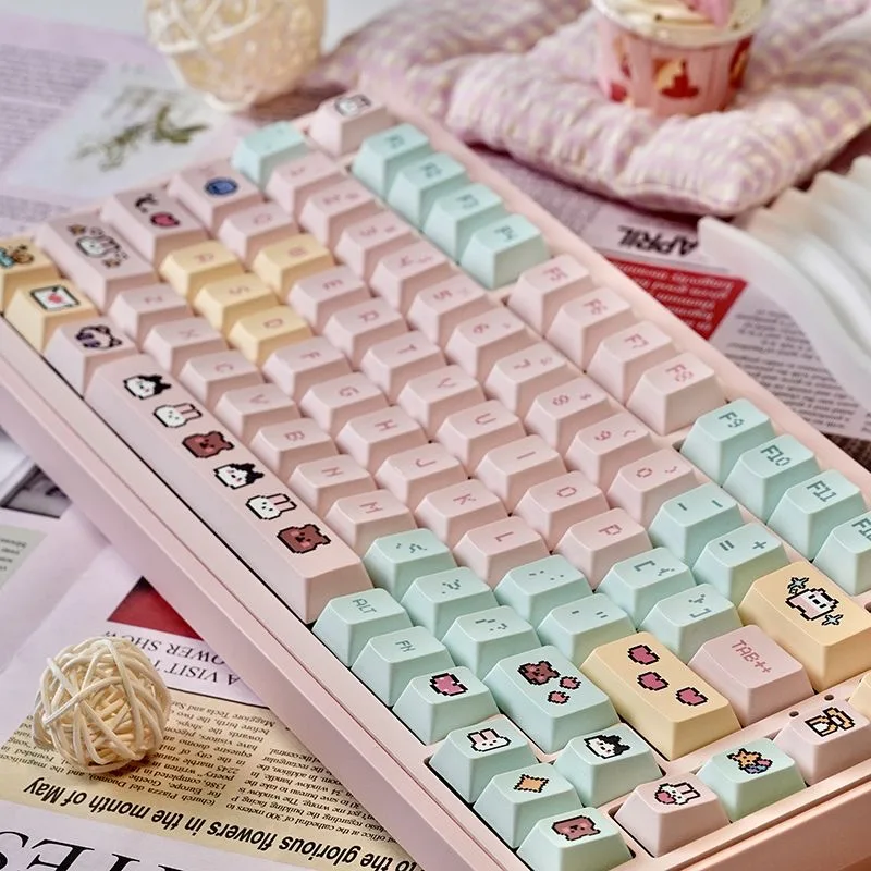 Mechanical keyboard keycaps Original height PBT material Customized   61/68/75/84