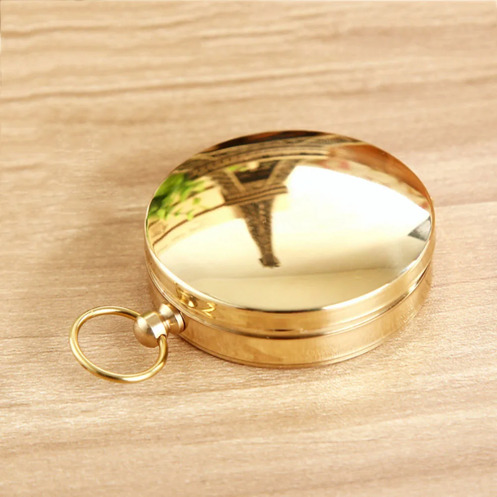 

Vintage Gift Copper Night Lights Compass for Hiking Camping Outdoor Adventure Portable Travel Pocket Watch Essential Tool