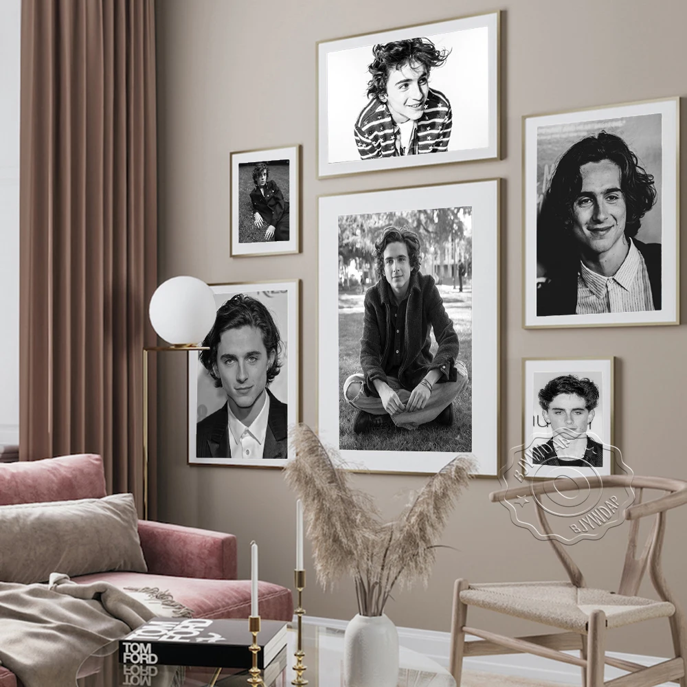 Timothée Chalamet Actor Poster Movie Tv Star Prints Wall Picture Fans Gift Canvas Painting Wall Art Room Home Decoration