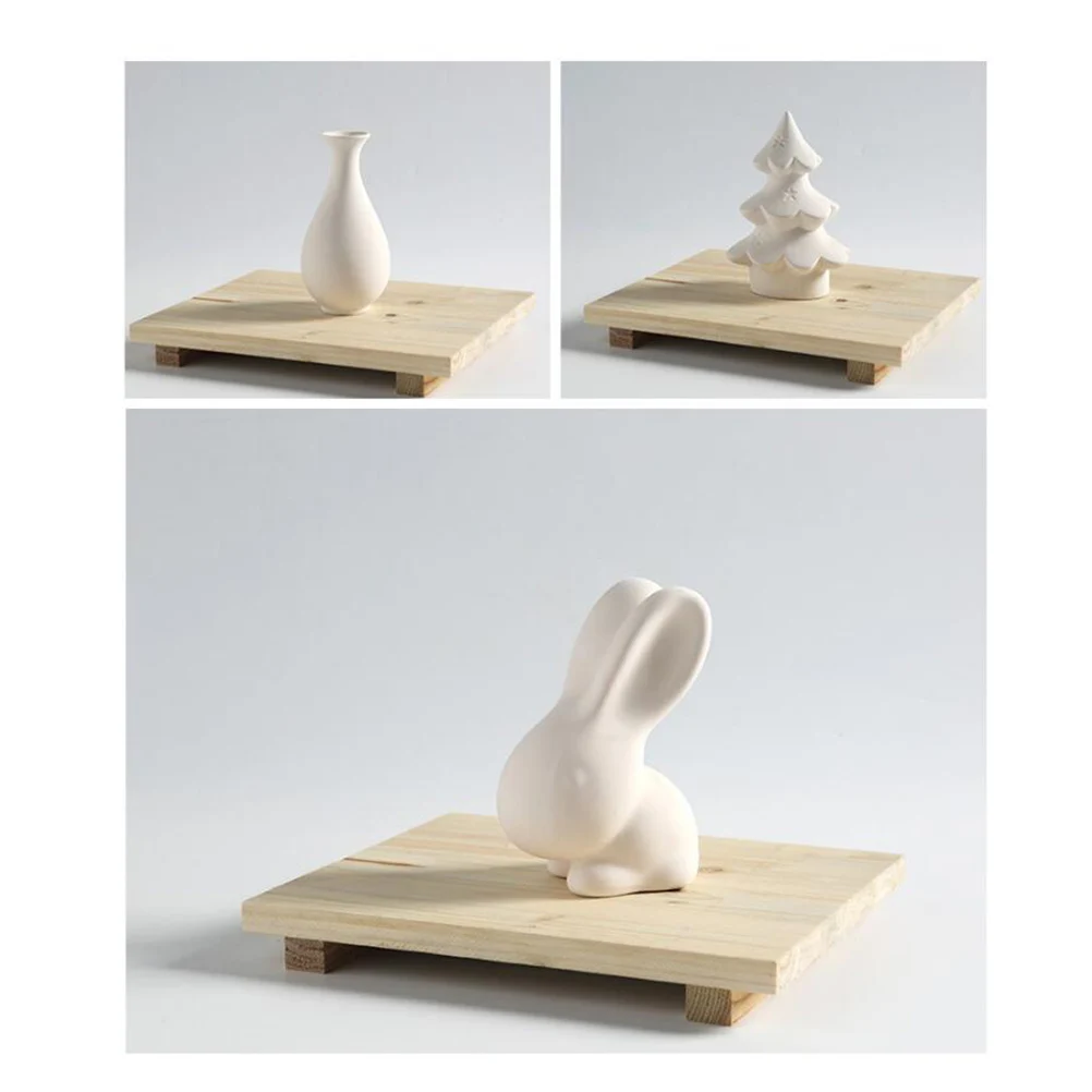 

Solid Wood Board 24x30cm Thick Portable Pottery Clay Sculpture Cutting Mason Board Pad for Sculpting Shaping Handcraft Tools