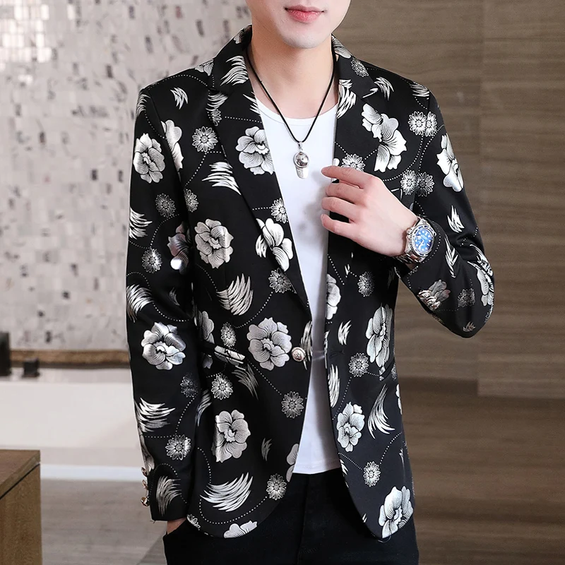 

The Main Promotion of New Fashion Suit Personality Stage Performance Banquet Business Casual Explosive Handsome Men's Clothing