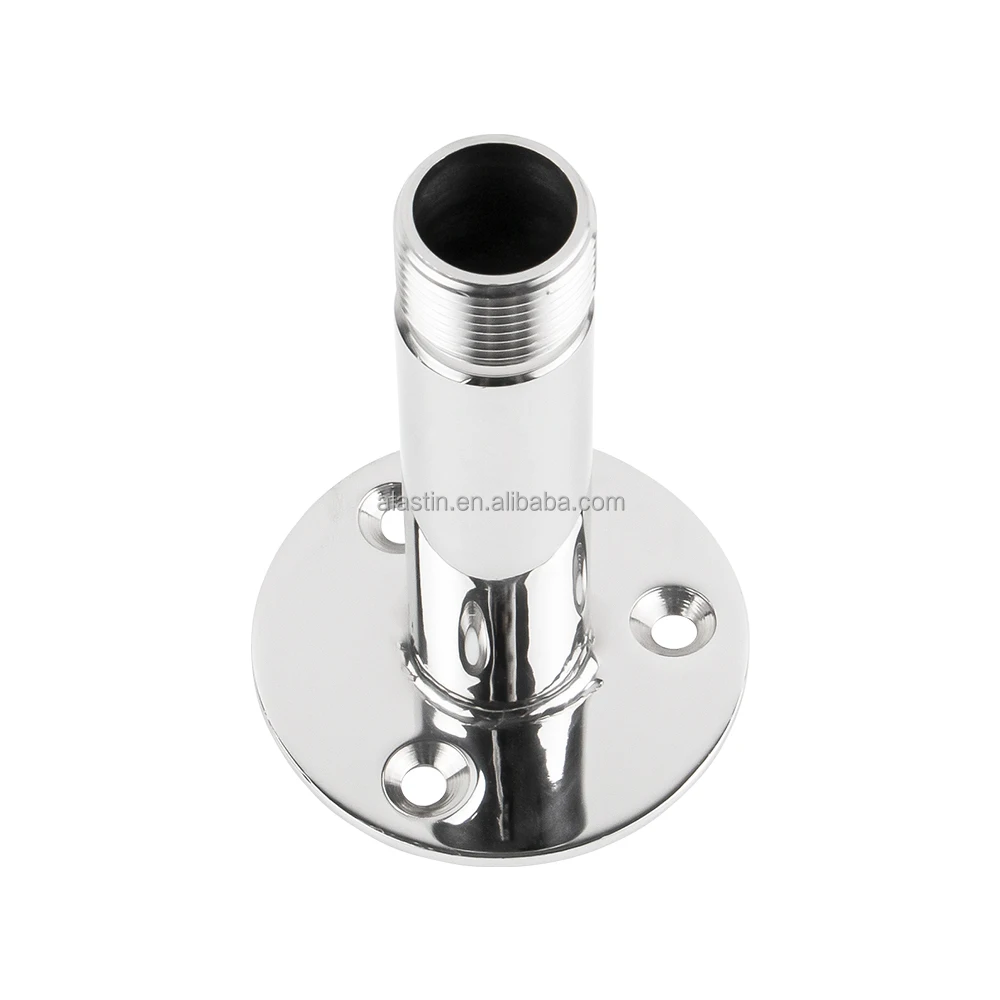 STLF Marine Grade 316 Stainless Steel Fixed Mounted VHF Radio Antenna Base Mount for Boats Yahct