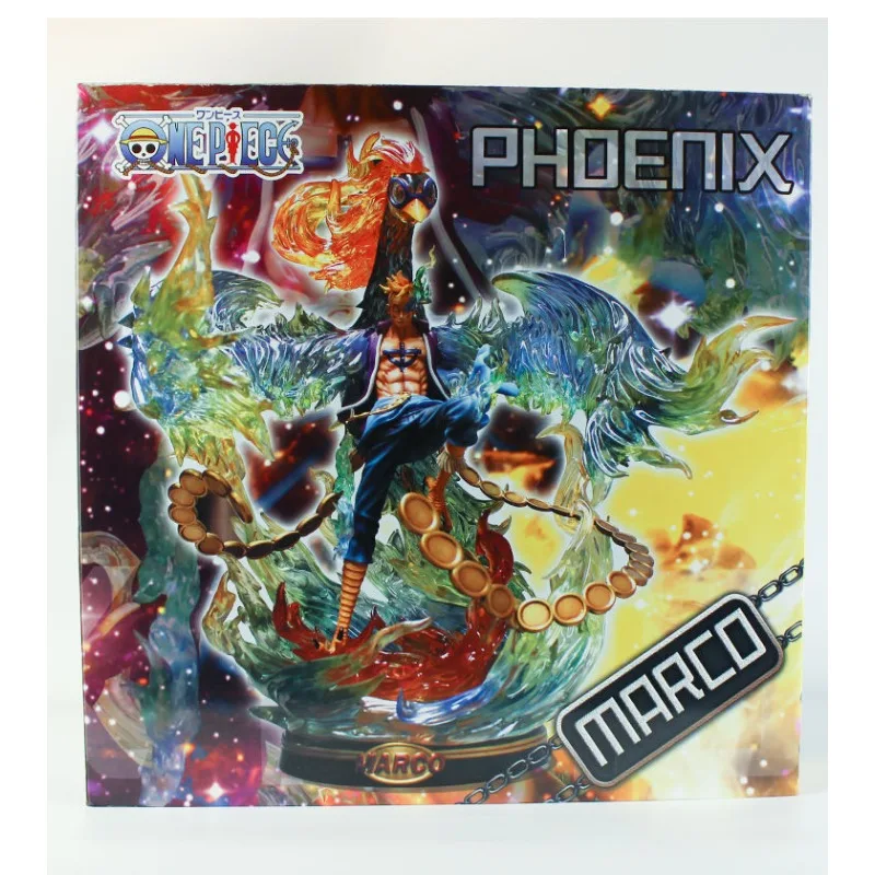 قطعة واحدة من شخصية GK Marco the Phoenix - تمثال كبير 40 سم، PVC، محاصر رائع، ديكور مجموعة الرسوم المتحركة