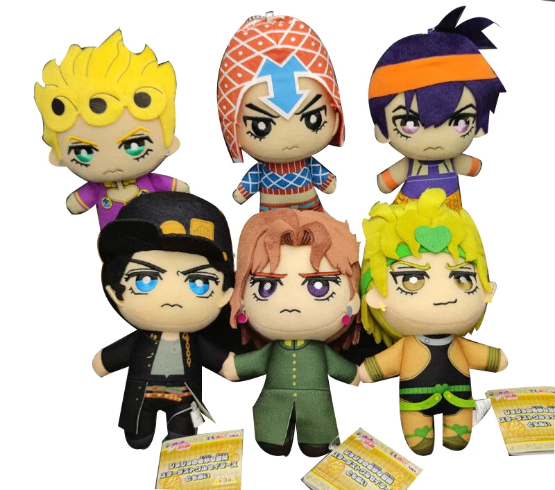 Jojos Bizarre Adventure Tomoni Noriaki Kakyoin Stardust Crusaders Dio Brando Giorno Narancia MistaPlush Doll