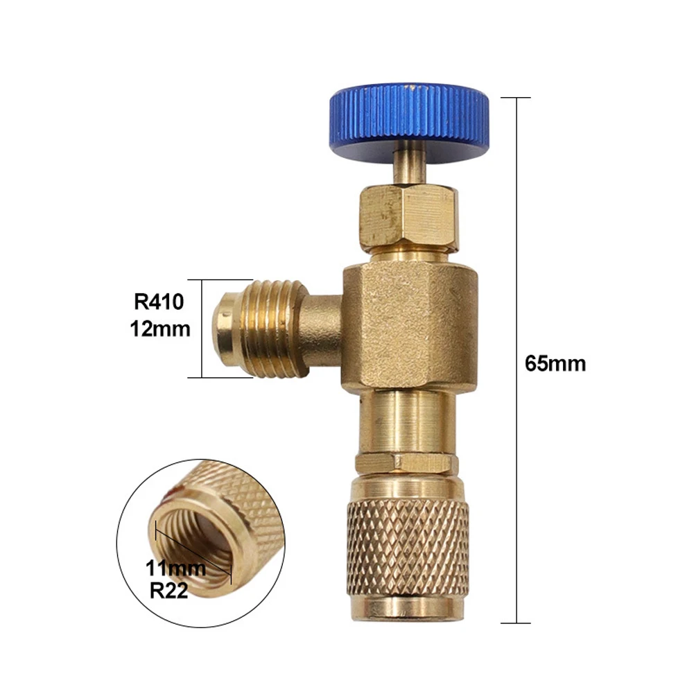 R410 R22 Air Conditioner Adding Fluorine Safety Valve Antifreeze Hand Leak-free Refrigerant Charging Valve