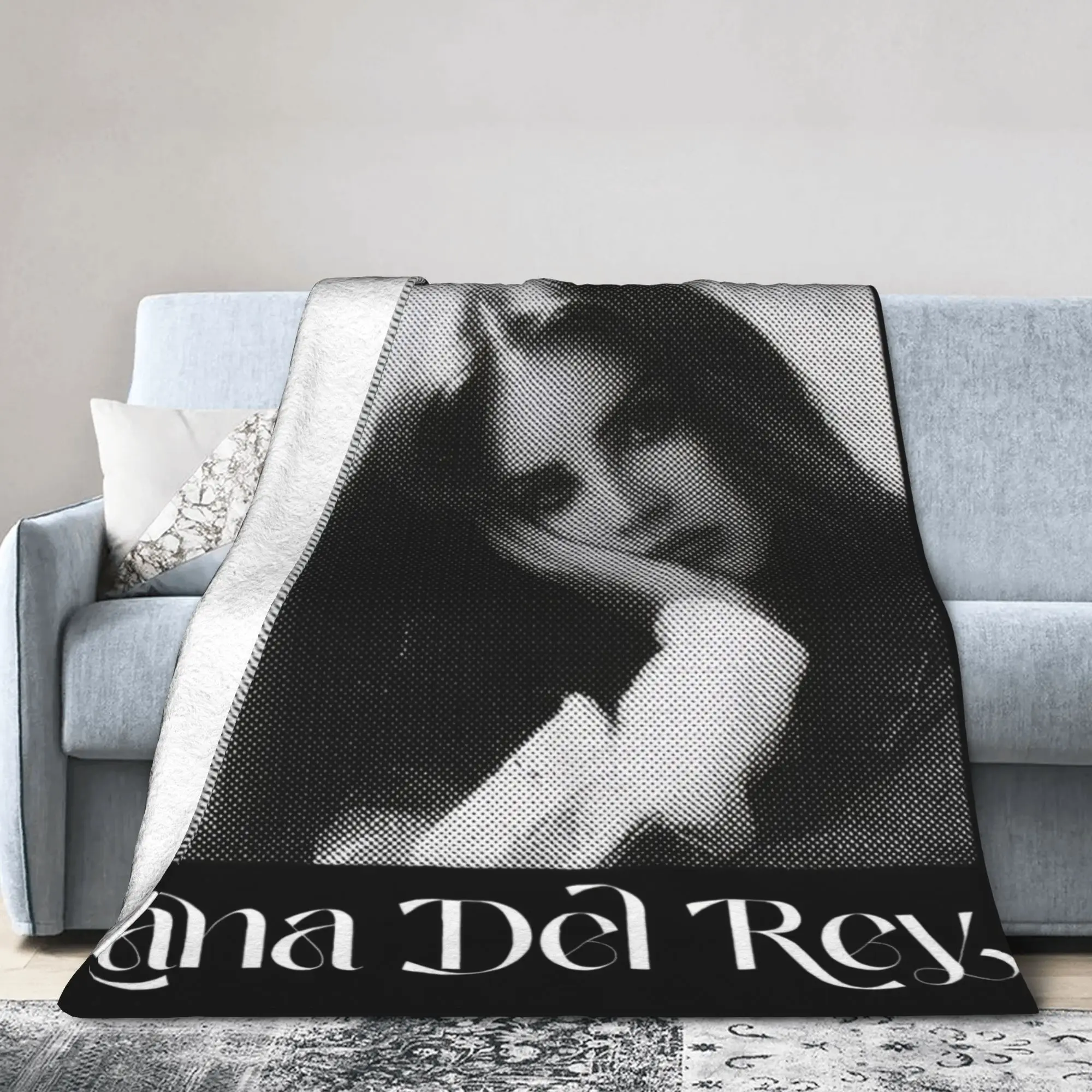 لانا ديل ري المغني الفانيلا رمي البطانيات ألبوم الموسيقى Ldr الإبحار للسرير بطانية محبوكة في الهواء الطلق فائقة النعومة متعددة الوظائف