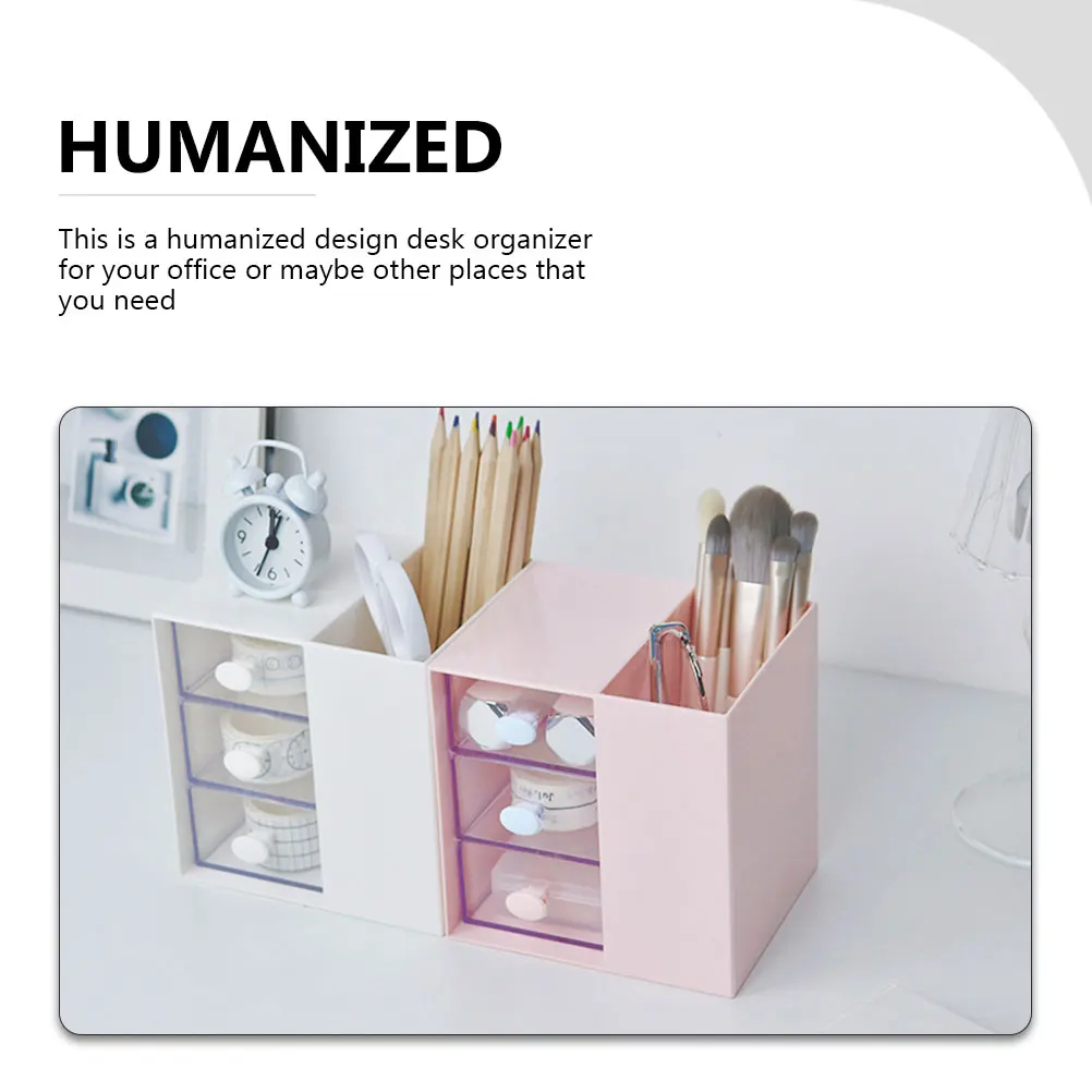 

Desk ganizer Storage Box Stationery Container Multi function Household Desktop Accessory Pencil Holder Office Supplies Archival