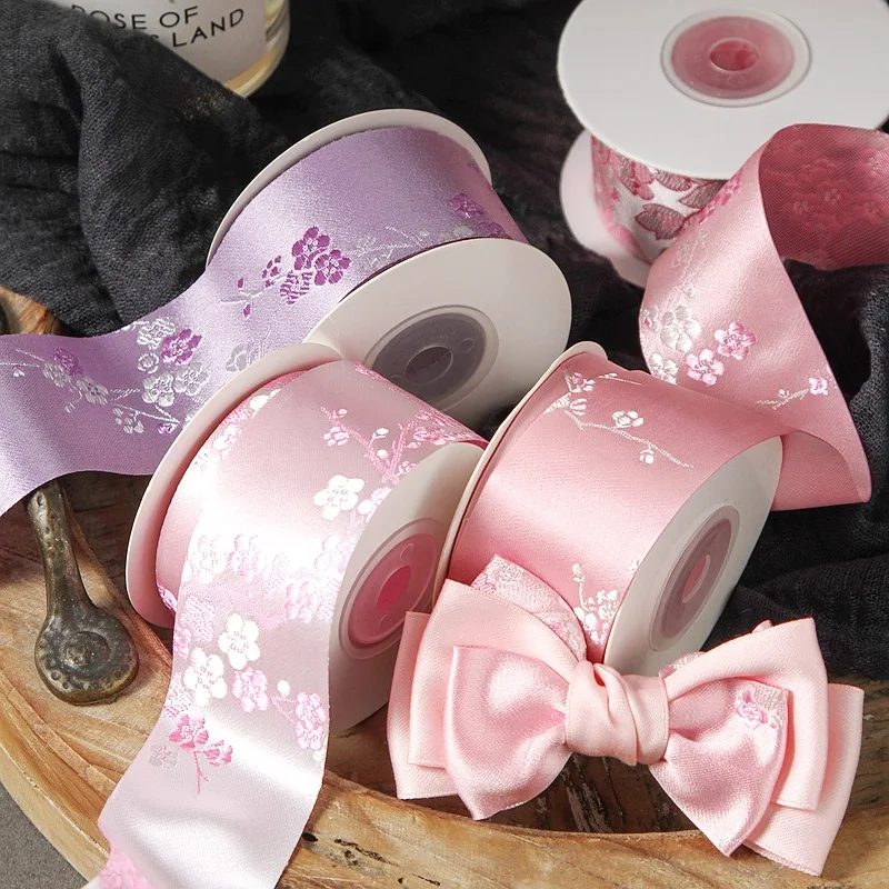 

9 Yards 25MM/38MM Embroidery/Gold Silver Ribbon DIY Handmade Materials Headwear Hair Bow Shoes Clothing Hat Accessories