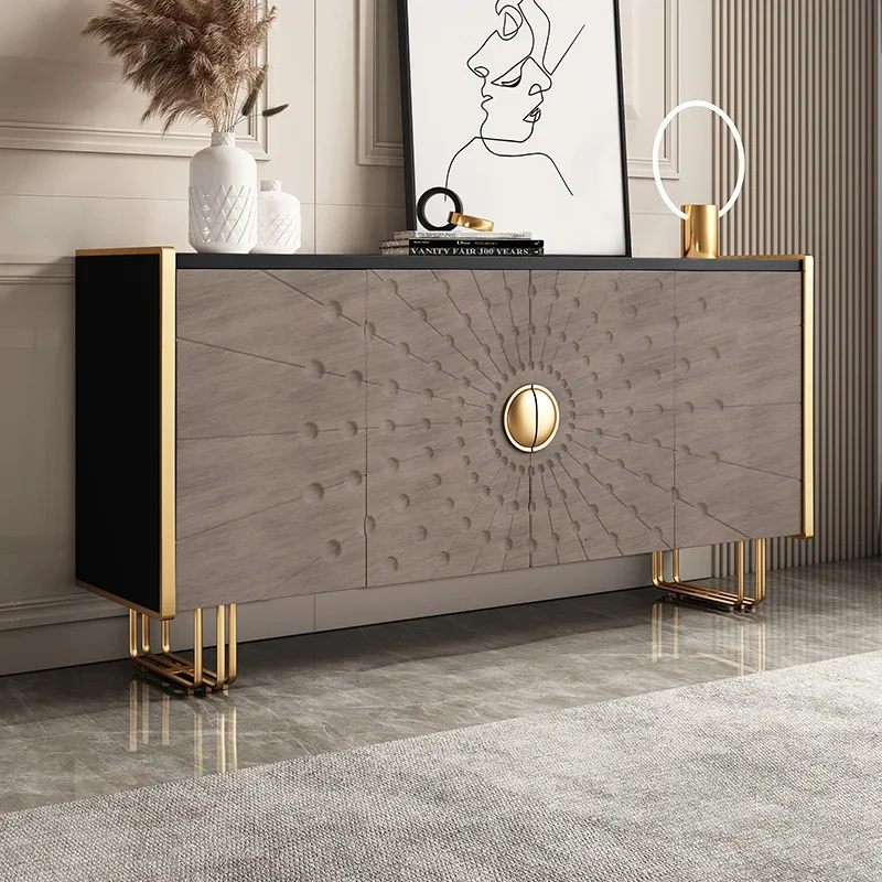 Household Door hall Partition Modern villa Edge Shoe cabinet