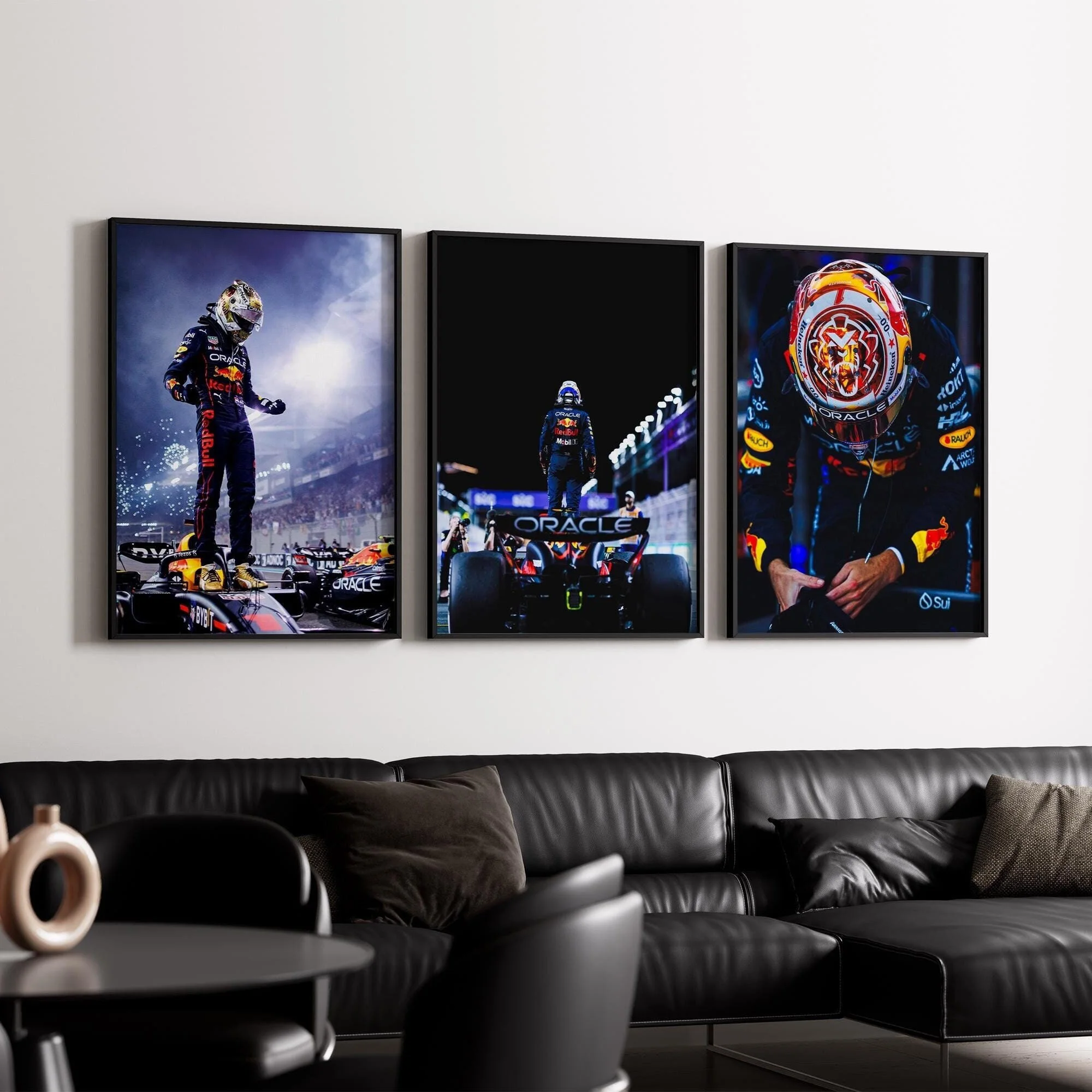 

World Champion Max Set of 3 F1 Poster Print Formula 1 Canvas painting Wall Art Decor Picture For Living Bed Room Home Decor