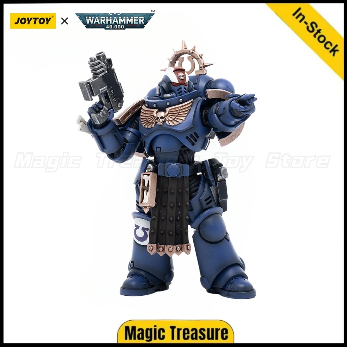 

【In Stock】 JOYTOY 1/18 Action Figure Warhammer 40k Ultramarines Primaris Lieutenant Amulius Toys Gifts