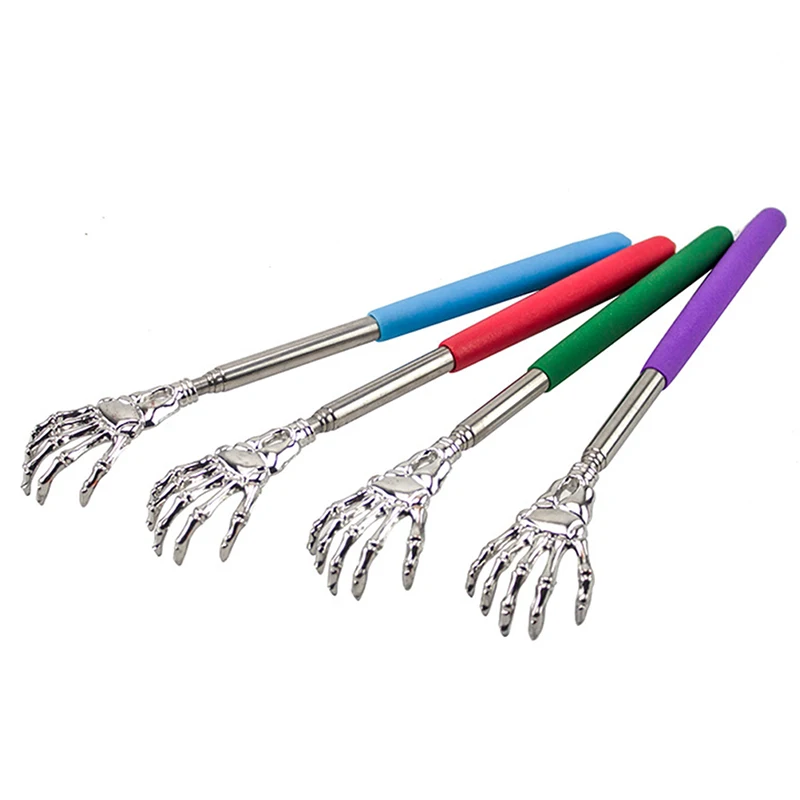 1pc zufällige Farbe Edelstahl ausziehbar tragbar für den Heimgebrauch Back scratcher Massage gerät Rückens chaber