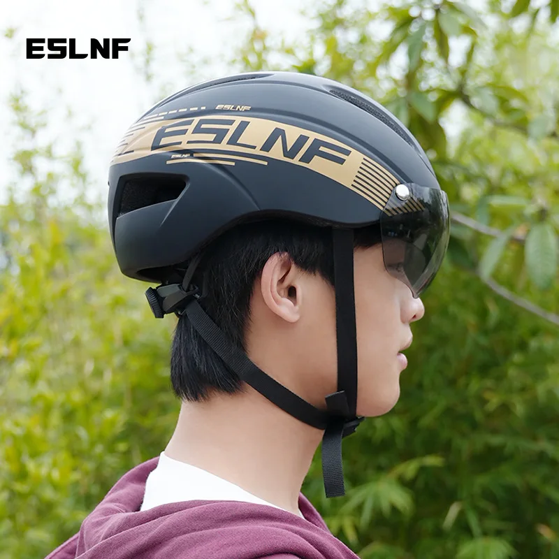 1PCS Windshield Helmet, Bicycle One-Piece Safety Helmet, Mountain Road Bike Riding Hat Helmet