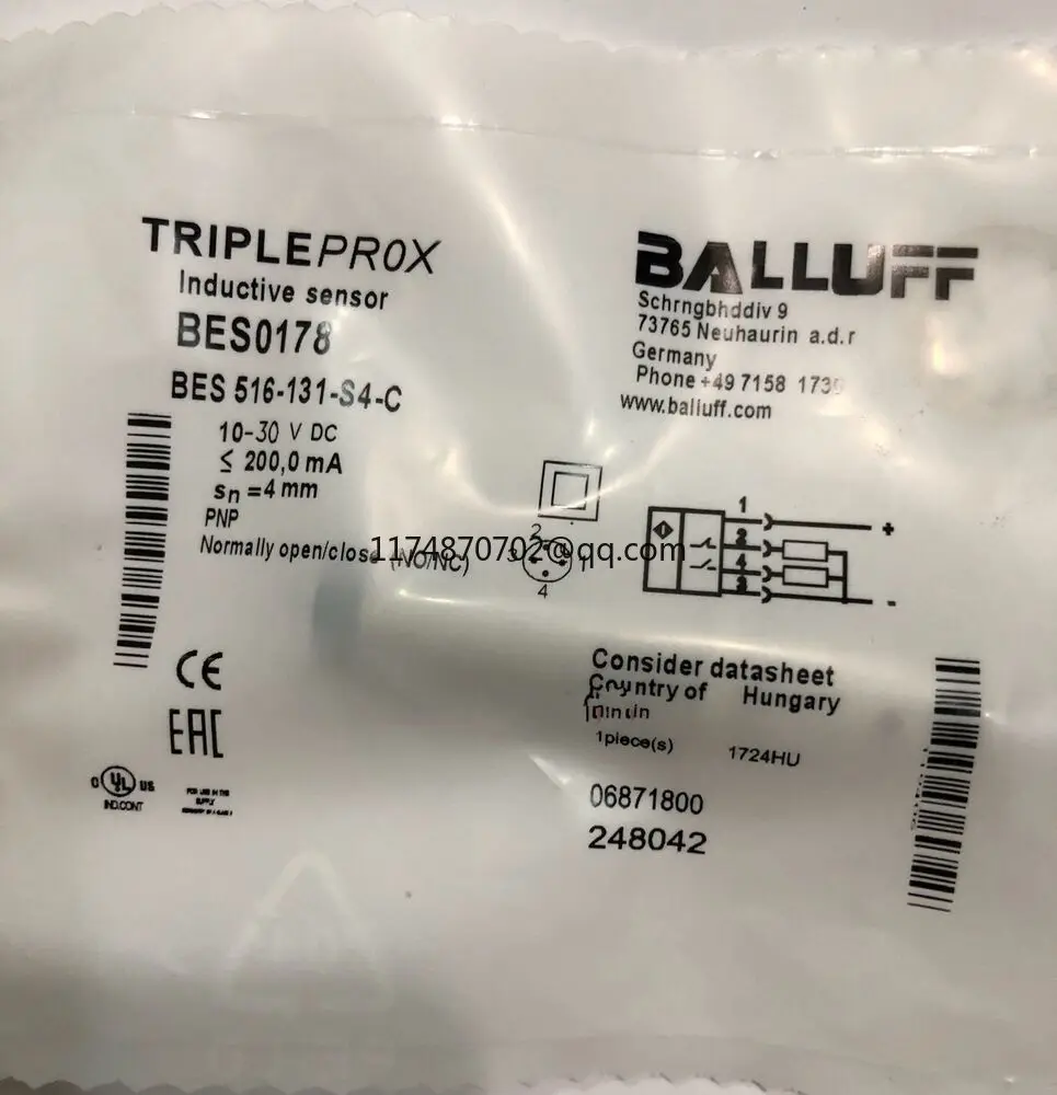 

BALLUFF BES 516-131-S4-C 100% new and original