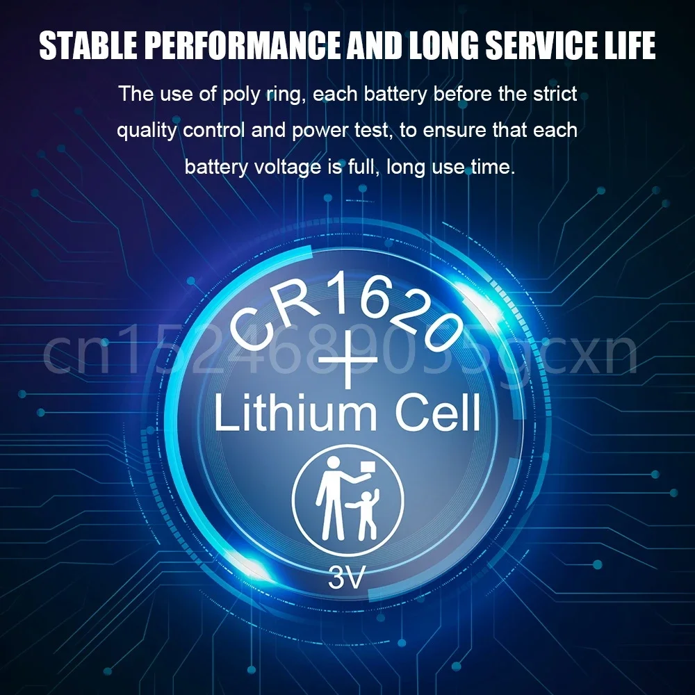 5 قطعة CR1620 3 فولت بطارية ليثيوم DL1620 ECR1620 BR1620 CR 1620 لمفتاح السيارة لوحة أم للكمبيوتر ألعاب ساعة زر عملة خلية