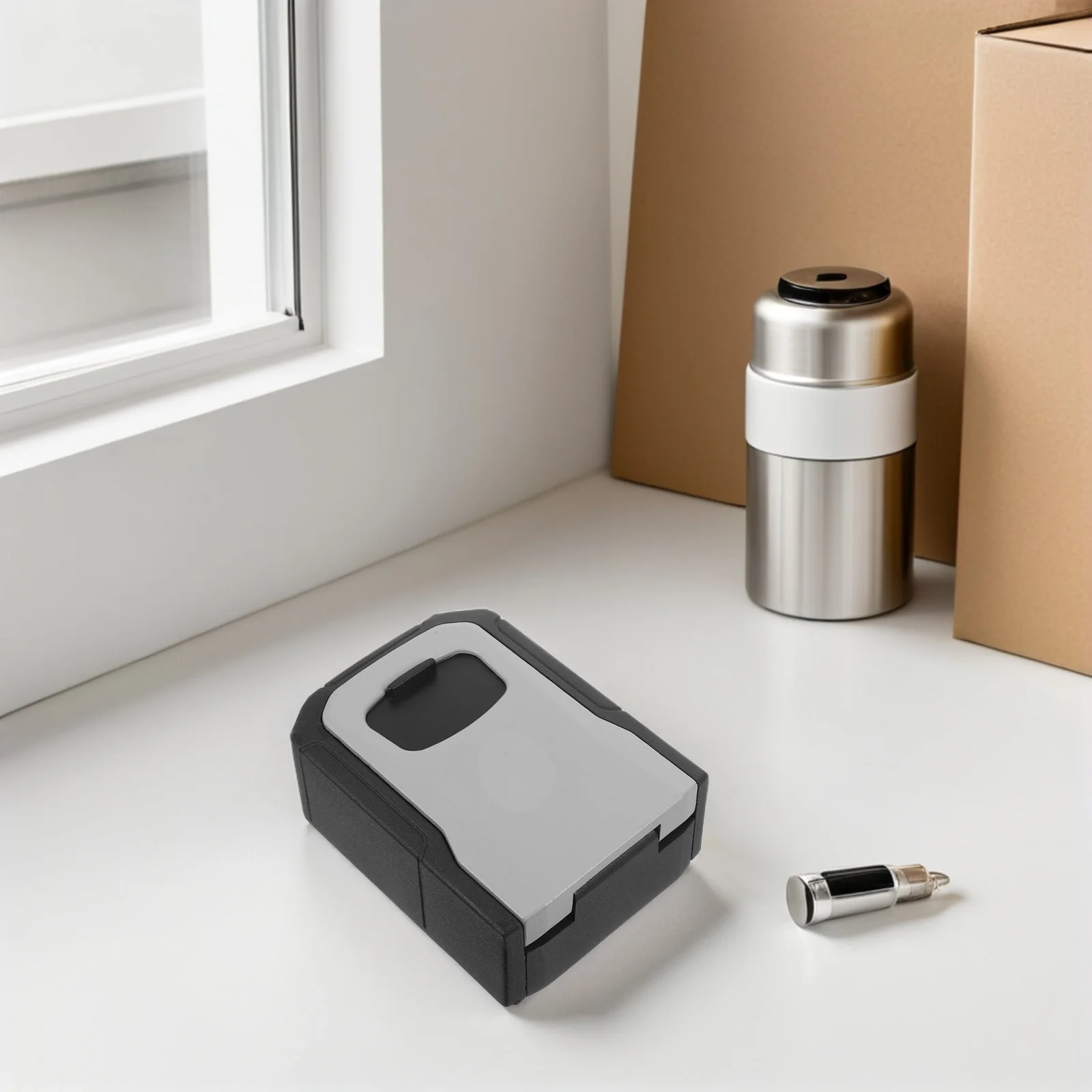 صندوق قفل من سبائك الألومنيوم مضاد للسرقة للمفاتيح، مجموعة مقاومة لتسرب الماء، مفتاح كلمة المرور، آمن للاستخدام الداخلي والمكتب المنزلي