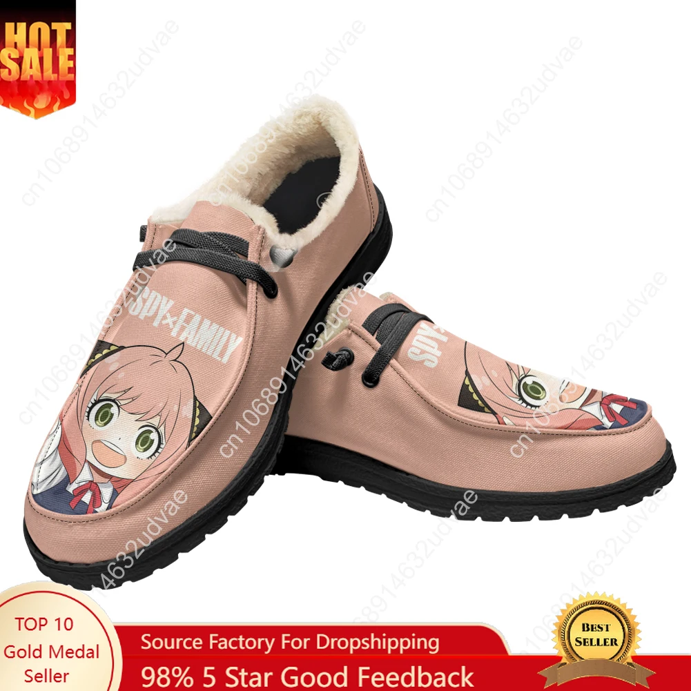 

SPY×FAMILY Casual Shoes Plush Flat Shoe Men Woman Breathable Casual Outdoor Lightweight Footwear Couple Custom Made Shoe