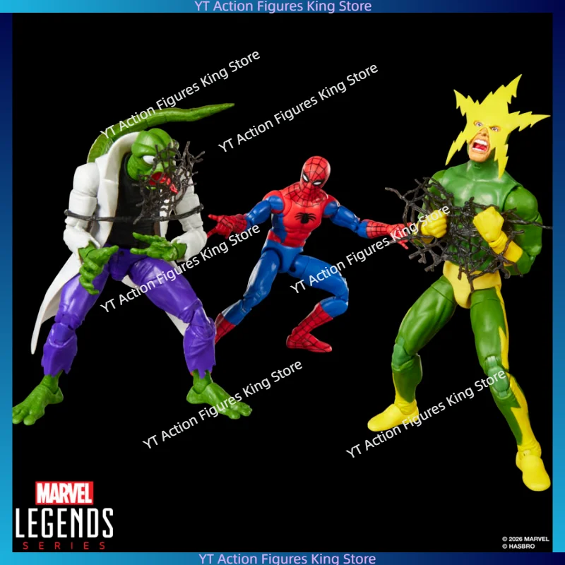 In Stock Hasbro Marvel Comics 6 Inch Suit Lizard Professor Spider-Man Electric Man Action Figure Toy Collection Gift - view 3