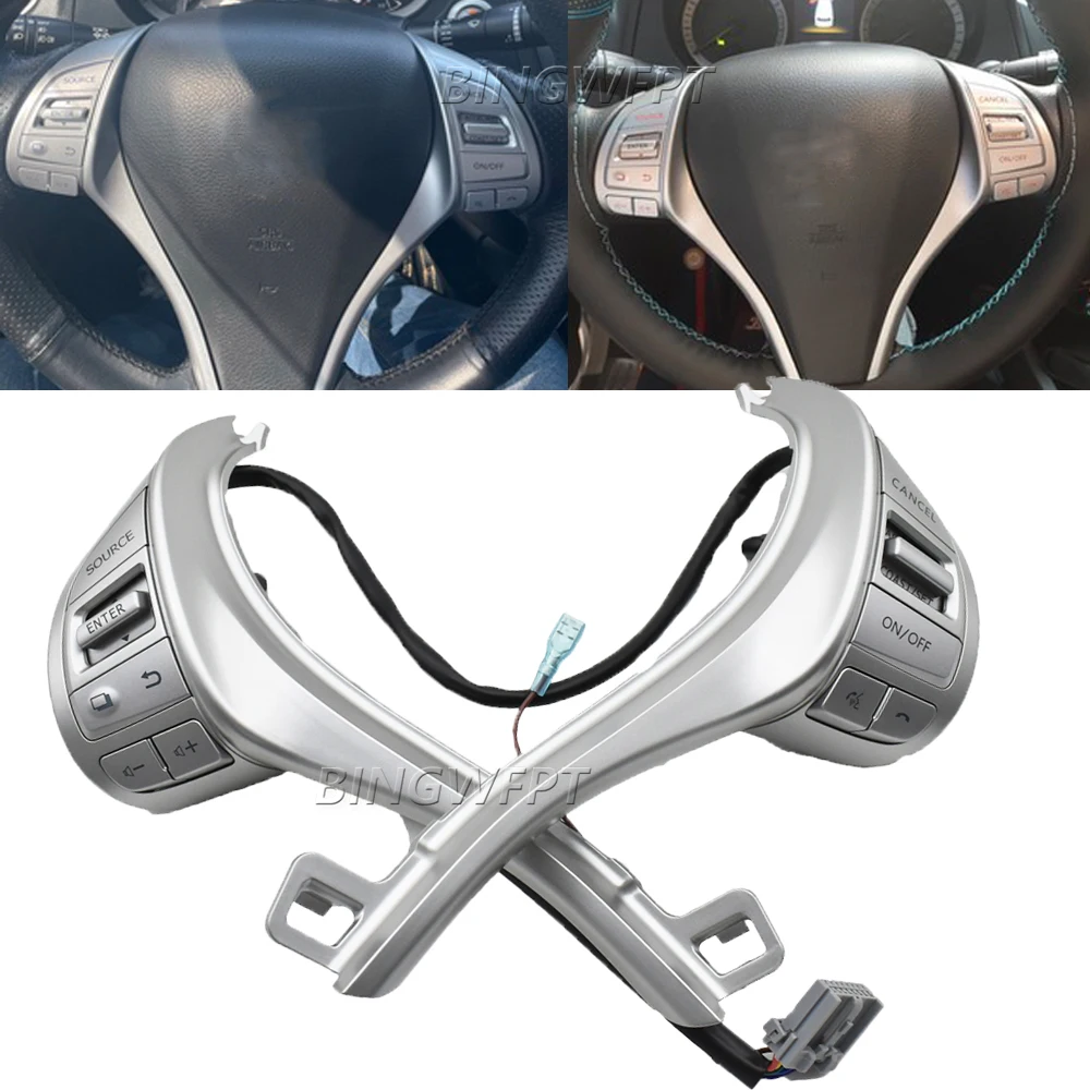 

Кнопки на рулевом колесе (левая и правая) 25550-3TA3A, переключатель круиз-контроля для Nissan NAVARA 2017-2021