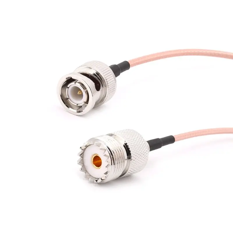 UHF SO239 Женский к BNC Мужской RG316 Косичка Кабель 15 см Радиокоаксиальный антенный кабель