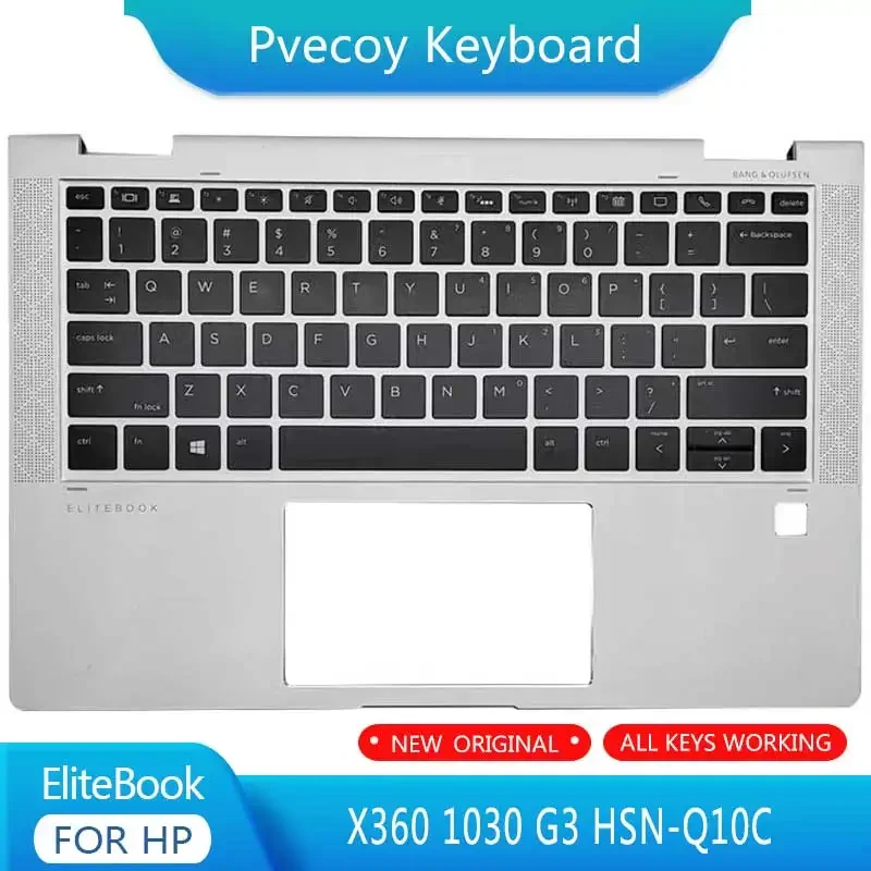 

Новый чехол для ноутбука HP EliteBook X360 1030 G3 HSN-Q10C, упор для рук, клавиатура, американская английская версия, верхняя крышка