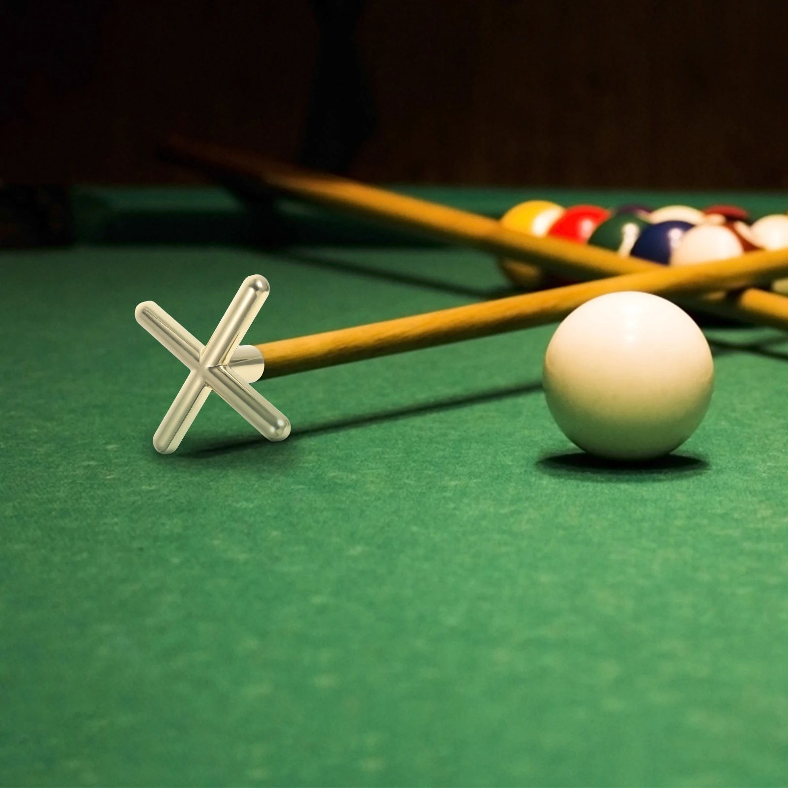 

3Pcs Portable Billiard Bridge Head Sturdy Anti-Deformation Alloy Fit Most Cue Sticks Reliable Control Snooker Pool Accessory