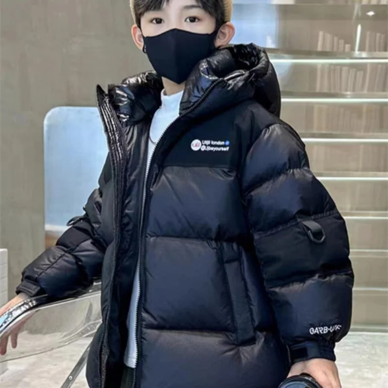 男の子と女の子のための綿のジャケット,防風アウター,厚くて美しいコート,10代の若者のための暖かい,子供のためのクリスマスギフト,冬,秋,2024