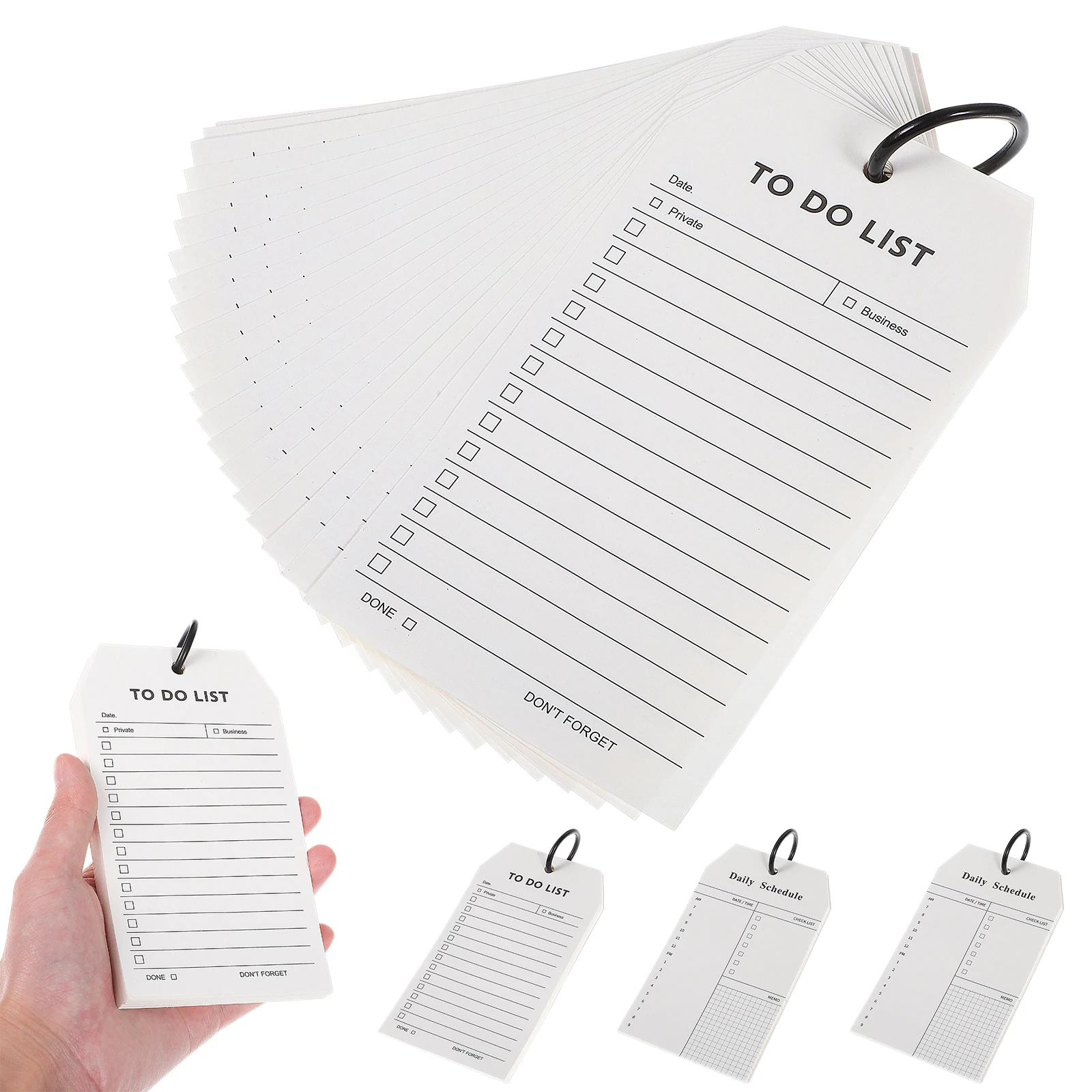 

Ring Closure Daily Planner Notepad Thick Paper Smooth Writing Todo List Pad Schedule Organizer Notebook Task Planner