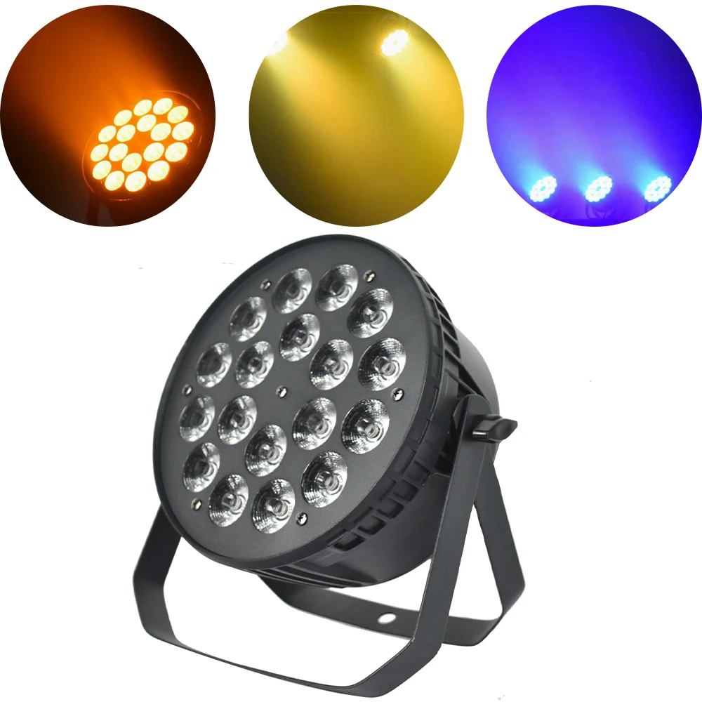Jacmui 180W LED Par Light Indoor DJ Stage Effect Light RGBWAUV 6in1 Color Mixing DMX Control Holiday Light for Party Show
