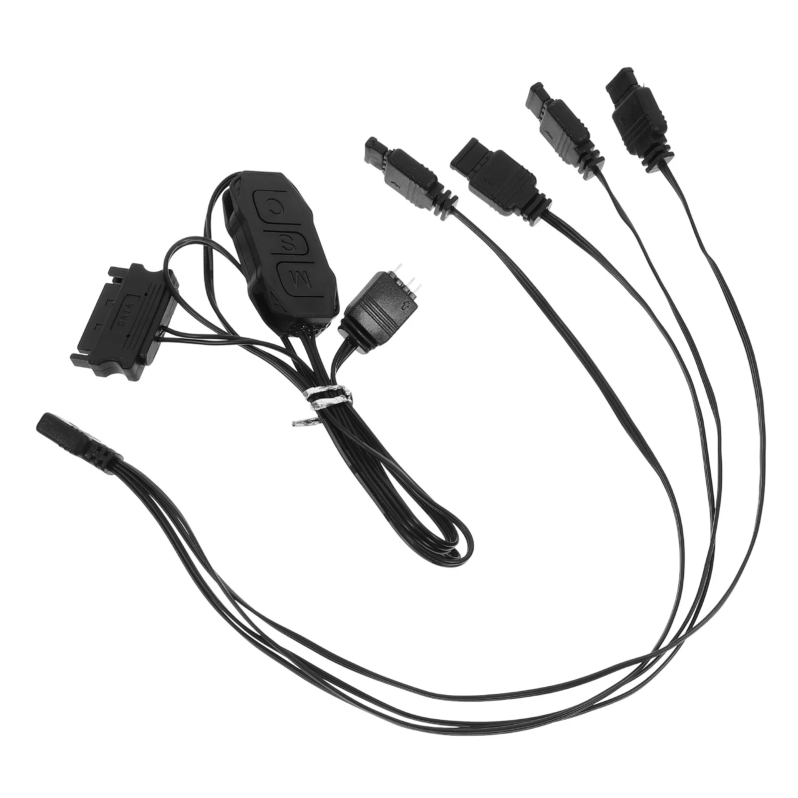 1 set 1 set controller RGB con adattatore LED indirizzabile multicanale per dock di espansione modding desktop da gioco per PC