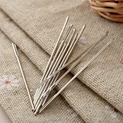 10Pcs Metal Knitters Wool Large Eye Needles Bodkin for Threading Darning Hand Sewing Tapestry Embroidery Home Crafts DIY Tools