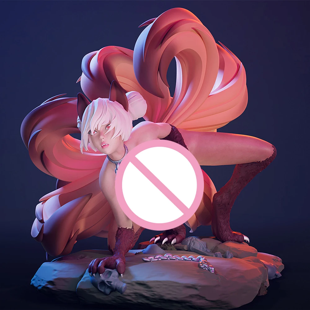 

1/24 комплект модели с 3d принтом NSFW, сексуальная лиса, леди, фигурка из смолы, комплект модели, сделай сам, миниатюрная статуя, неокрашенный комплект, игрушки