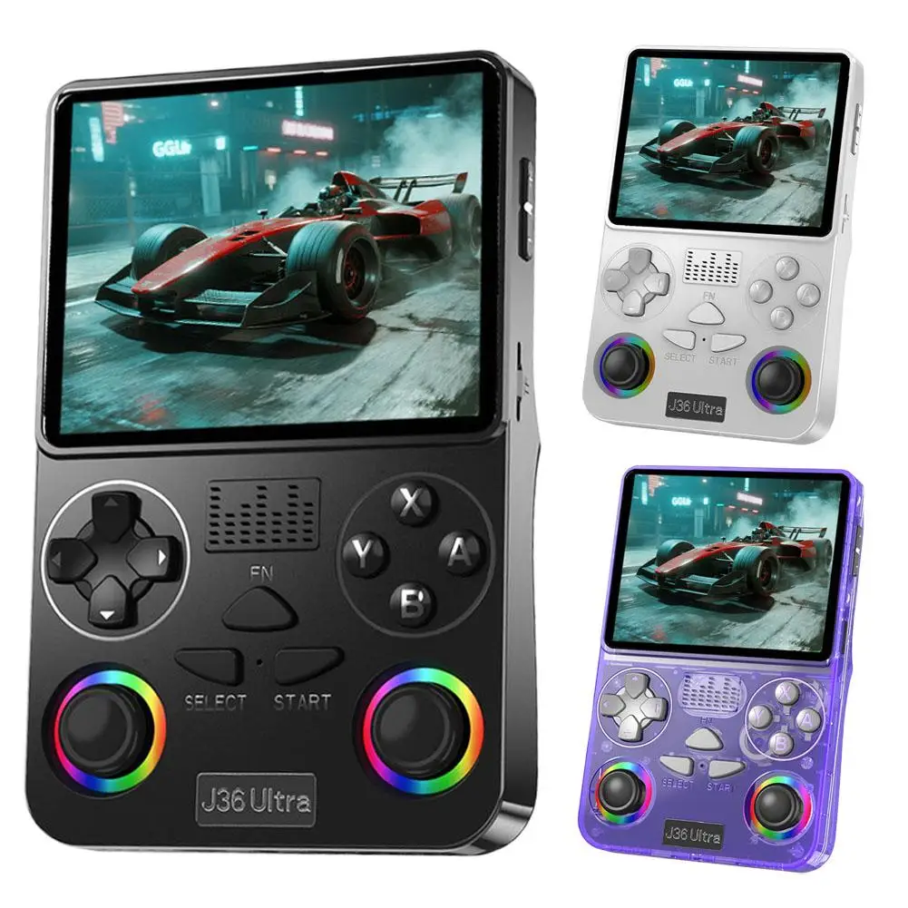 Game Console For J36 Ultra 2025 New Upgrade 3.5 Inch IPS Screen Online Battle Retro Handheld Portable Pocket Video Party Pl F4I0