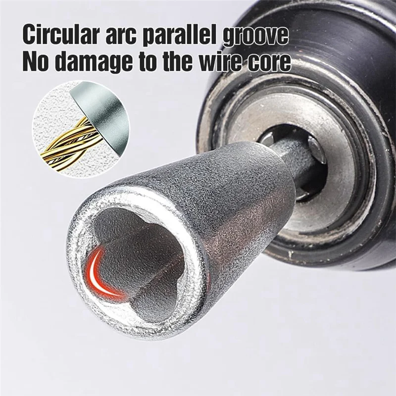 

AS94-4 Piece Electrician's Fast Automatic Paralleling Device Silver Metal Electrician Paralleling Device, Wire Twister Tool For