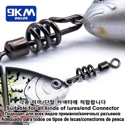 Giratorios de pesca 9KM inoxidable – Alta resistencia salada y dulce